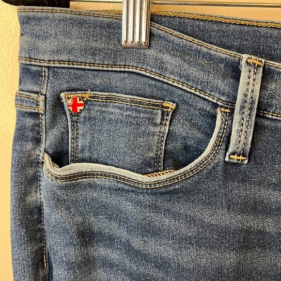 Hudson Blair Medium Wash High Rise Skinny Ankle Jeans, Size 32 - Picture 4 of 12